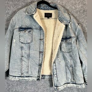 Banana Republic Sherpa Lined Jean Jacket